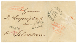 714 RUSSIA : 1826 MEMEL /2 JULI + FRANCO TOUT On Entire Letter From LIBAU To HOLLAND. Superb. - Other & Unclassified