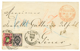 719 RUSSIA : 1868 30k + 5k On Cover From ST PETERSBURG To GENES (ITALY). Vvf. - Other & Unclassified