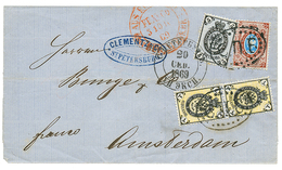 720 RUSSIA : 1869 1k(x2) + 5k + 10k On Cover To AMSTERDAM (HOLLAND). Superb. - Sonstige & Ohne Zuordnung