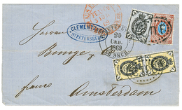 720 RUSSIA : 1869 1k(x2) + 5k + 10k On Cover To AMSTERDAM (HOLLAND). Superb. - Altri & Non Classificati