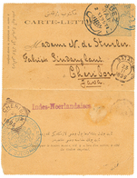 736 SAUDI ARABIA - CONSULAR Mail : 1895 TURKEY P./Stat 1P Datelined "DJEDDAH" To CHERIBON (NETHERLAND INDIES). Verso, Ex - Saudi Arabia