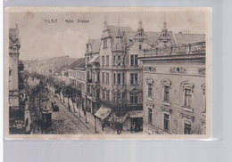 Tilsit Hohe Strasse 1915 Feldpost OLD POSTCARD 2 Scans - Ostpreussen