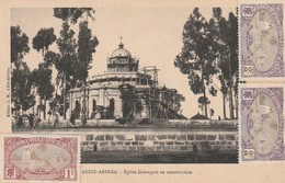 Djibouti - Addis Abbeba - Eglise Guiorguis En Construction - Carte écrite Et Voyagée 1911 - Djibouti