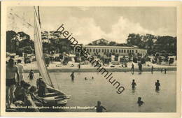 Kühlungsborn - Badeleben Und Wandelhalle - Foto-AK - Heldge-Verlag Köthen Gel. 1955 - Kühlungsborn