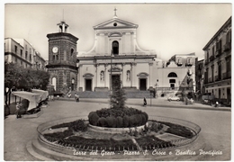 TORRE DEL GRECO - PIAZZA S. CROCE E BASILICA PONTIFICIA - 1967 - Torre Del Greco