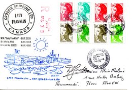 FRANCE. Enveloppe Commémorative De 1983. Lady Franklin. - Barcos Polares Y Rompehielos