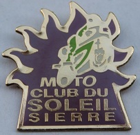 MOTO CLUB DU SOLEIL - SIERRE - CANTON DU VALAIS - SUISSE - WALLIS - SWISS -   (ROSE) - Motorfietsen