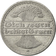 Monnaie, Allemagne, République De Weimar, 50 Pfennig, 1921, Berlin, SUP+ - 50 Rentenpfennig & 50 Reichspfennig