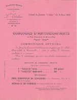 Vieux Papier - Seine-et-Oise (Val-d'Oise) 95 - Concours D'Antidérapants Du Club Automobile - L. Edeline - Mars 1904 - Sonstige & Ohne Zuordnung