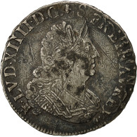 Monnaie, France, Louis XIV, 1/2 Écu Aux Palmes, 1/2 Ecu, 1693, Rennes, TB+ - 1643-1715 Lodewijk XIV De Zonnekoning