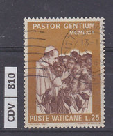 VATICANO   1969	Pasolo VI In Africa L. 25 Usatao - Used Stamps