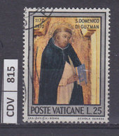 VATICANO   1971	San Domenico Di Guzman L. 25 Usato - Usati