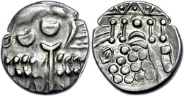 2 Britannien, Durotriges, Stater (5,62g), 58-45 V. Chr. Av: Stilisierter Apollokopf. Rev: Stilisiertes Pferd Nach Links. - Celtic