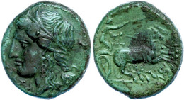 20 Syrakus, Æ (7,48g), 287-279 V. Chr., Hiketas. Av: Kopf Der Persiphone Nach Links. Rev: Biga Nach Rechts. Kl. Kratzer, - Sicily