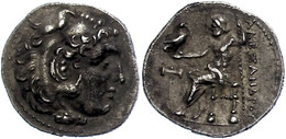 29 Makedonien, Myalasa?, Drachme (4,00g), 300-280 V. Chr., Alexander III., Av: Herakleskopf Mit Löwenfell Nach Rechts, R - Autres & Non Classés