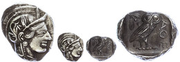 41 Athen, Tetradrachme (17,22g), Ca. 403-365 V. Chr., Av: Athenekopf Mit Attischem Helm Nach Rechts, Rev: Eule Nach Rech - Andere & Zonder Classificatie