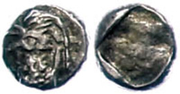 64 Ca. 6. Jhd. V. Chr., 1/24 Stater, Lydien, Sardeis. Av: Löwenprotome Und Stierprotome. Rev: -. 0,39g, Ss.  Ss - Autres & Non Classés