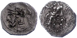 108 Obol (0,85g), 379-374 V. Chr., Pharnabazos. Av: Thronender Baal Nach Links. Rev: Bärtige Soldatenbüste Mit Attischem - Other & Unclassified