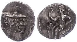 111 Tarsos, Obol (0,71g), Ca. 4. Jhd. V. Chr. Av: Hermeskopf Mit Petasos Nach Links. Rev: Nach Links Thronende Aphrodite - Other & Unclassified