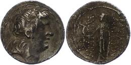 113 Tetradrachme (16,19g), Postum, Antiochos VII., Nach 138 V. Chr. Av: Kopf Nach Rechts. Rev: Stehende Athena Nach Link - Autres & Non Classés