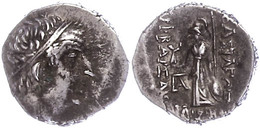 119 Drachme (3,83g), Ariobarzanos I., 96-63 V. Chr.. Av: Kopf Nach Rechts. Rev: Athena Mit Speer Und Schild Nach Rechts  - Autres & Non Classés