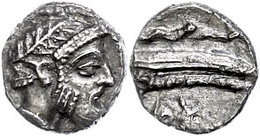 120 Arados, 1/16 Schekel (0,80g), 380-350 V. Chr. Av: Kopf Des Baal Nach Rechts. Rev. Galeere, Ss-vz.  Ss-vz - Autres & Non Classés