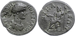 190 Bithynia, Nikaia, Æ (11,71g), Caracalla, 197-217. Av: Büste Nach Rechts, Darum Umschrift. Rev: Thronender Zeus Mit S - Province