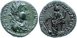 192 Moesia Inferior, Nikopolis, Æ (5,65g), Elagabalus, 218-222. Av: Büste Nach Rechts, Darum Umschrift. Rev: Stehende Ty - Province