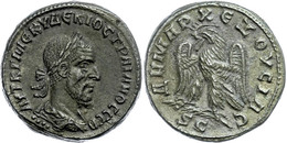 200 Syrien, Antiochia, Tetradrachme (9,89g), Trajanus Decius, 249-251. Av: Büste Nach Rechts, Darum Umschrift. Rev: Steh - Provinces Et Ateliers