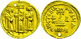 210 Heraclius, 610-641, Solidus (4,39g), Konstantinopel. Av: Heraclius Zwischen Heraclius Constantin Und Heraclonas Von  - Byzantines