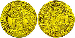 276 Brandenburg In Franken, Goldgulden (3,35g), O.J. (1464-1486), Albrecht Achilles. Av: Stehender Johannes Von Vorn, Da - Other & Unclassified