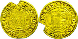 281 Niederlande, Utrecht, Florin (3,13g), O.J. (1456-1496), David Von Burgund. Av: Thronender St. Martin Von Vorn, Darum - Autres & Non Classés