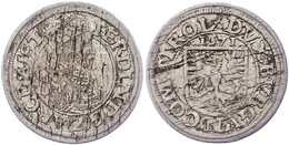 289 2 Kreuzer, 1571, Ferdinand, Hall, Schrötlingsfehler, Ss.  Ss - Autriche