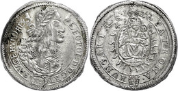 302 15 Kreuzer, 1662, Leopold I., Kremnitz, Herinek 1032, Ss.  Ss - Autriche