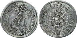 305 15 Kreuzer, 1665, Leopold I., Kremnitz, Herinek 1036, Ss.  Ss - Autriche