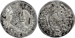 310 15 Kreuzer, 1675, Leopold I., St. Veit, GC-S. Herinek 1119, Ss.  Ss - Autriche