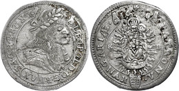 312 15 Kreuzer, 1680, Leopold I., Kremnitz, Vgl. Herinek 1047, Ss.  Ss - Autriche