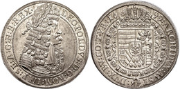 318 Taler, 1699, Leopold I., Hall, Dav. 3245, Prägeglanz, Vz-st.  Vz-st - Autriche
