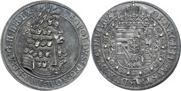 320 Taler, 1701, Leopold I., Hall, Herinek 649, Dav. 3245, Schöne Patina, Vz.  Vz - Autriche