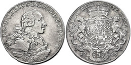 368 Taler, 1766, Friedrich Christian, Dav. 2042, Kratzer, Ss.  Ss - Autres & Non Classés