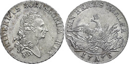 375 Taler, 1776, A, Friedrich II., Olding 70, Wz. Schrötlingsfehler, F. Vz. - Andere & Zonder Classificatie