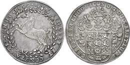 391 Taler, 1659, Christian Ludwig, LW, Welter 1511, Dav. 6521, Schöne Patina, Ss-vz.  Ss-vz - Autres & Non Classés