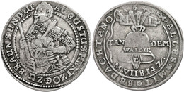 396 1/2 Taler (Glockenhalbtaler), 1643, August Der Jüngere, 6. Glockenhalbtaler, Welter 830, Ss.  Ss - Autres & Non Classés