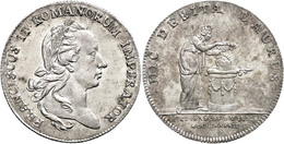 414 Silberabschlag Des Doppeldukaten (4,12g), 1792, Franz II., Auf Seine Wahl Zum Kaiser, Kl. Kratzer, Joseph/Fellner 94 - Other & Unclassified