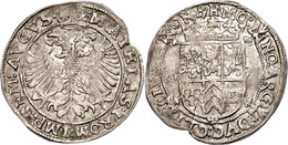 425 Schilling, O.J.(1609-1624), Mit Titel Matthias I., Randfehler, Kl. Einriss, Ss.  Ss - Other & Unclassified