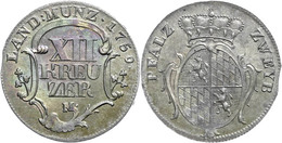 449 12 Kreuzer, 1759, Christian IV., Zweibrücken, Schuler 66, Kl. Zainende, Schöne Regenbogenpatina, Vz-st.  Vz-st - Autres & Non Classés