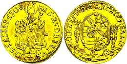 488 1/4 Dukat, 1700, Johann Ernst Graf Von Thun Und Hohenstein, Zöttl 2149, Pr. 1790, Vz.  Vz - Autres & Non Classés