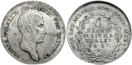 540 1/6 Taler, 1812, A, Friedrich Wilhelm III., AKS 24, J. 31, Stempelbruch, Vz+. - Autres & Non Classés