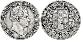 545 Taler, 1829 A, Friedrich Wilhelm III., AKS 17, J. 62, Kl. Rf., Ss.  Ss - Autres & Non Classés