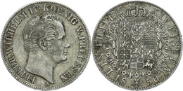 554 Taler, 1850, Friedrich Wilhelm IV., AKS 74, J. 73, Kl. Rf., Ss.  Ss - Autres & Non Classés